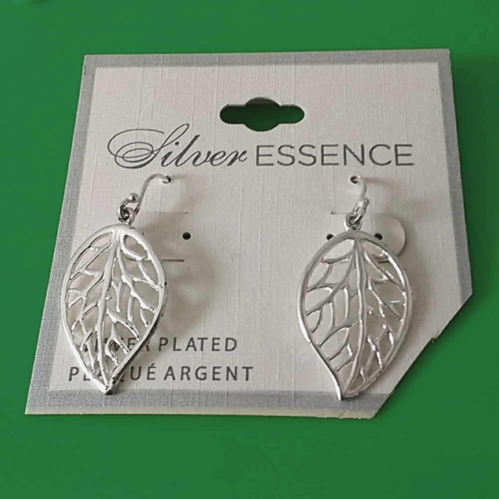 4/$15.00 Silver Essence Silver Plated Earrings